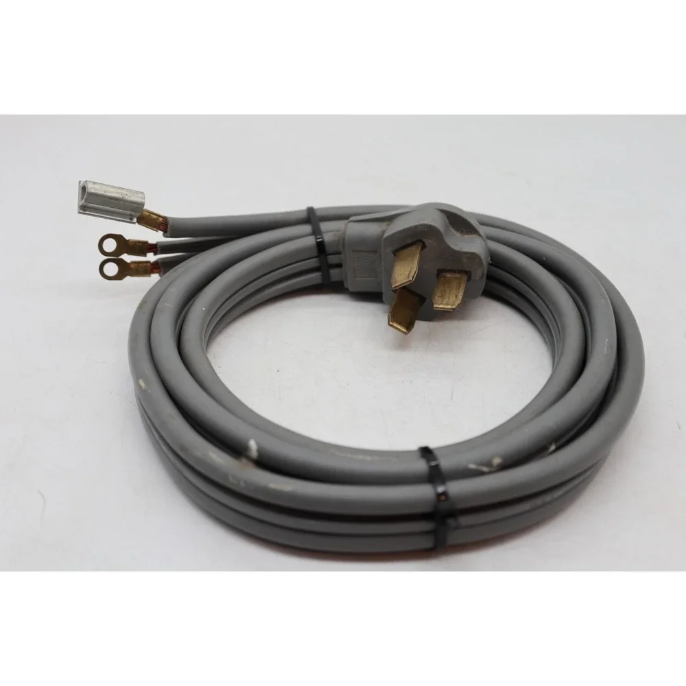 Universal 6ft 3-Prong Electric Dryer Power Cord | 30A 250V | NEMA 10-30P